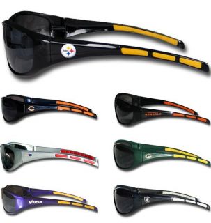 NFL Football 3 Dot Sports Wrap Sunglasses   Team Logo   Pick your team 