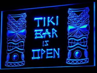i573 b Tiki Bar is OPEN Mask Display NR Neon Light Sign