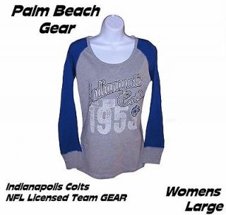 INDIANAPOLOIS COLTS WOMENS L/S NFL TEAM GEARlarge INTRO PRICING