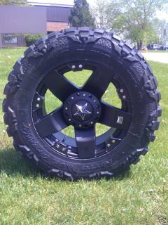   XD ROCKSTAR Wheels G1 Camo 35x12.50R18 Nitto Mud Grappler MT 35 tires