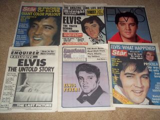   of 27 Different 1970s Death of Elvis Presley Newspapers & Tabloids