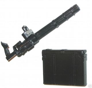 GATLING MINI GUN with Ammo Case   118 Scale Weapons for 3 3/4 