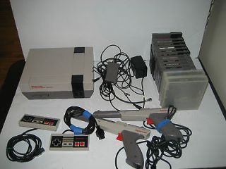 Nintendo NES System Console (Model NES 001) & 14 Games Punch out 