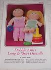 Debbie Anns Long & Short Overalls Crochet Pattern Leaflet OOP