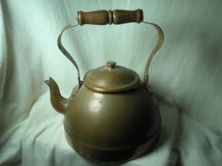 Antique Decorative Solid Copper Tea Pot Kettle with Tin Lining Made in 