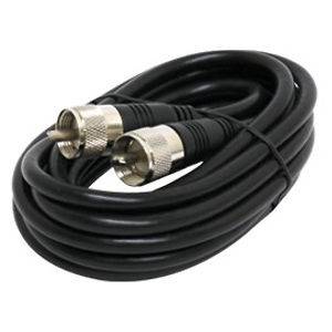 20 Ft Coax Antenna Cables RG 8X Ham Radio PL 259 ends RG8X use with 