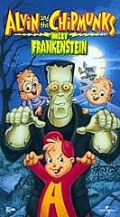 Alvin and the Chipmunks Meet Frankenstein VHS, 1999, English Version 