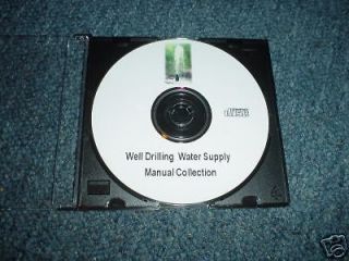 13 WATER well drilling Conservation Water Supply CD