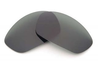   Polarized Stealth Black Replacement Lenses for Oakley Straight Jacket