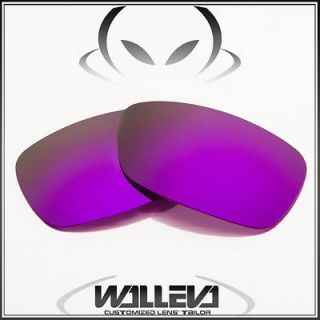Walleva Purple Pl Polarized lens for Oakley Split Thump