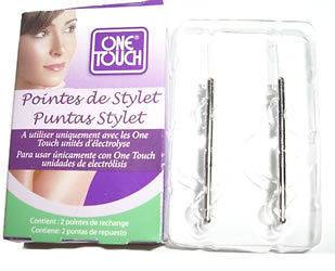 ONE TOUCH CLEAN & EASY REPLACEMENT STYLETS ELECTROLYSIS HAIR REMOVAL 