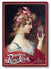   Tin Metal Sign   Pepsi Cola Victorian Girl Soda Soft Drink #PC 33