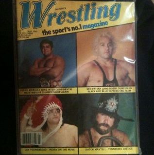   Wrestling Magazine March 1982 Dutch Mantel Pedro Morales WWE NWA WWF