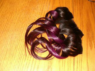 100% Remy human hair clip in Extensions Ombre color Two Tone