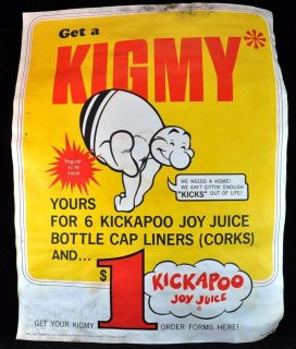 Original Kickapoo Joy Juice Poster Vintage KIGMY