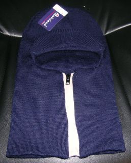 One Hole Ski Mask / Zipper Front / Bill 4 colors avail.