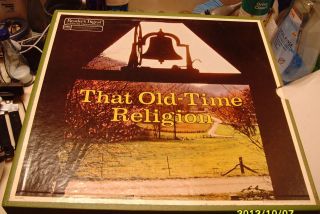 Record Album Boxed Set  That Old Time Religion, Readers Digest 