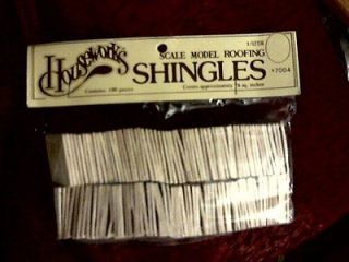 packages Houseworks scale model roofing shingles #7004 100pcs x3300 