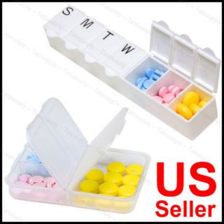 Digital Medicine Timing Reminder Box 7 Pill Compartments