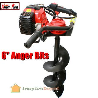 Auger Bit One Man 2.3HP 2 Stroke Gas Post Plant Ice Hole Digger 