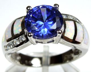 tanzanite opal rings