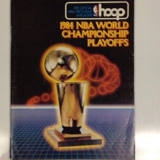 1984 NBA World Championship Program. Celtics vs Lakers,Larry Bird 