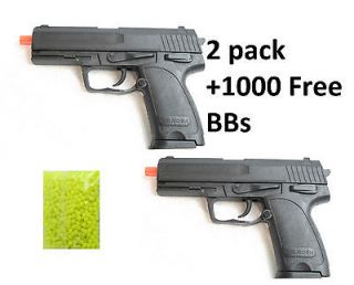 pack Airsoft Spring Pistol Hand Gun K22 + 1000 Free BBs 