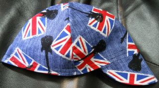 Wendys Welding Hats Made With Union Jack Fabric NEW!!