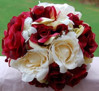   Silk Flower Wedding Bouquet Boutonniere Corsage Flower arrangement