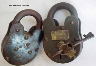 Alcatraz San Francisco Prison Lock Padlock Keys 3X5 Big Heavy Large 
