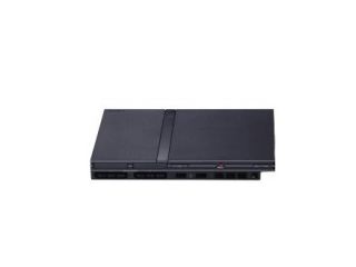 Sony PlayStation 2 Slim Charcoal Black Console for parts turns on