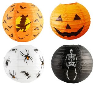 13 Halloween Chinese Paper Lantern / Lamp Shade Party Decorations