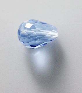 Charming Light Blue 50 Pcs teardrop Swarovski crystal bead 8*12 mm 