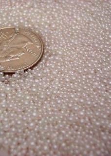   Microbeads Micro No Hole Beads OOAK Miniature Pearls 1 mm 1oz