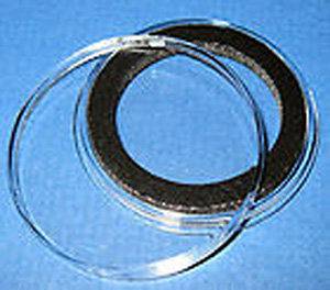 25 Black Ring Air Tite Coin Holder Capsules for Silver Dollars
