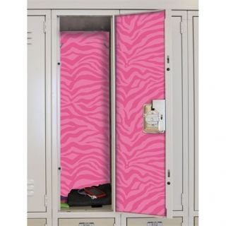 Pink Zebra Peel & Stick Locker Skins Removable Wall Decals Stickers