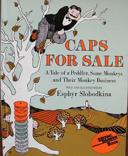 1987 PBCaps for Sale by Esphyr Slobodkina Tale of a Peddlar, Monkeys 