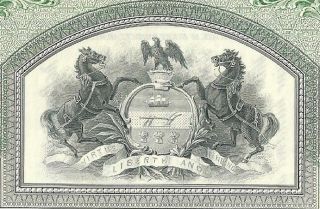 Pennsylvania Railroad Stock 100 Shares 1950s American Bank Note 