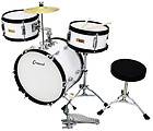   Beginners WHITE 16 KIDS DRUM SET BASS+ SNARE+ TOM+ CYMBAL+SEAT
