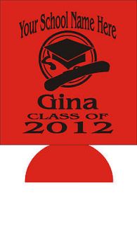 50 Custom Personalized Graduation Can Koozies ~~~ Great Party Favors 