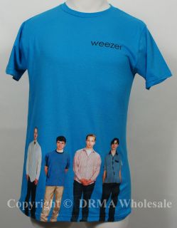 Authentic WEEZER Blue Album Slim Fit T SHIRT S M L XL XXL Official 