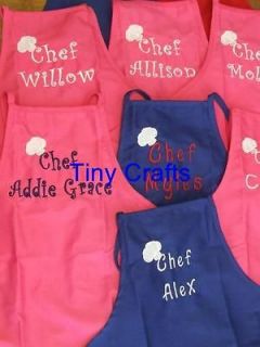 Personalized Childs Apron   YOU Choose apron colors name colors and 