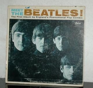 BEATLES Capitol USA Label T 2047 Vinyl Album Meet The Beatles