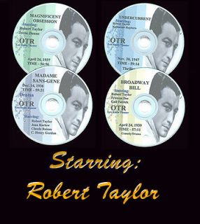 ROBERT TAYLOR Old Time Radio Shows RARE Vintage OTR 4 CDs CLAUDE RAINS 