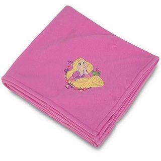 Disney Tangled Rapunzel Soft Pink Fleece Throw Blanket