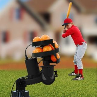 STARTING PITCHER SOLO PITCHING MACHINE   FREE BALLFEEDER   USED ONLY 