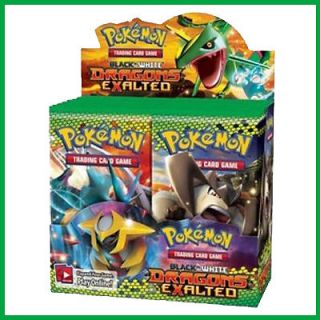 POKEMON DRAGONS EXALTED BLACK AND WHITE TRADING CARDS BOOSTER BOX 
