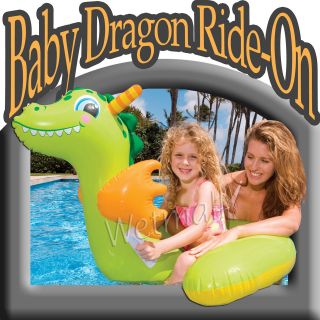 Intex Baby Dragon Ride On Inflatable Kid Swimming Pool Float Tube