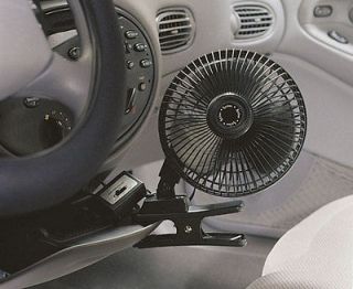 12 Volt Oscillating Clip On Fan Car, SUV, Truck, RV, Cool Breeze