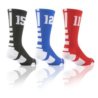 Baseline Elite Custom Number Socks   3 Colors   6 Number Options 